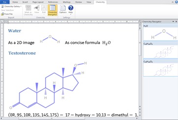 chemistry add in for word